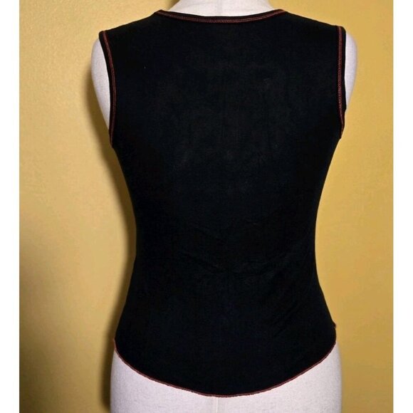 Harley Davidson Tank Top Womens Vintage Sleeveless Medium Logo Black Tee 94554 - Picture 3 of 9